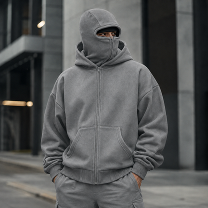 Hoodie Premium con Pasamontañas
