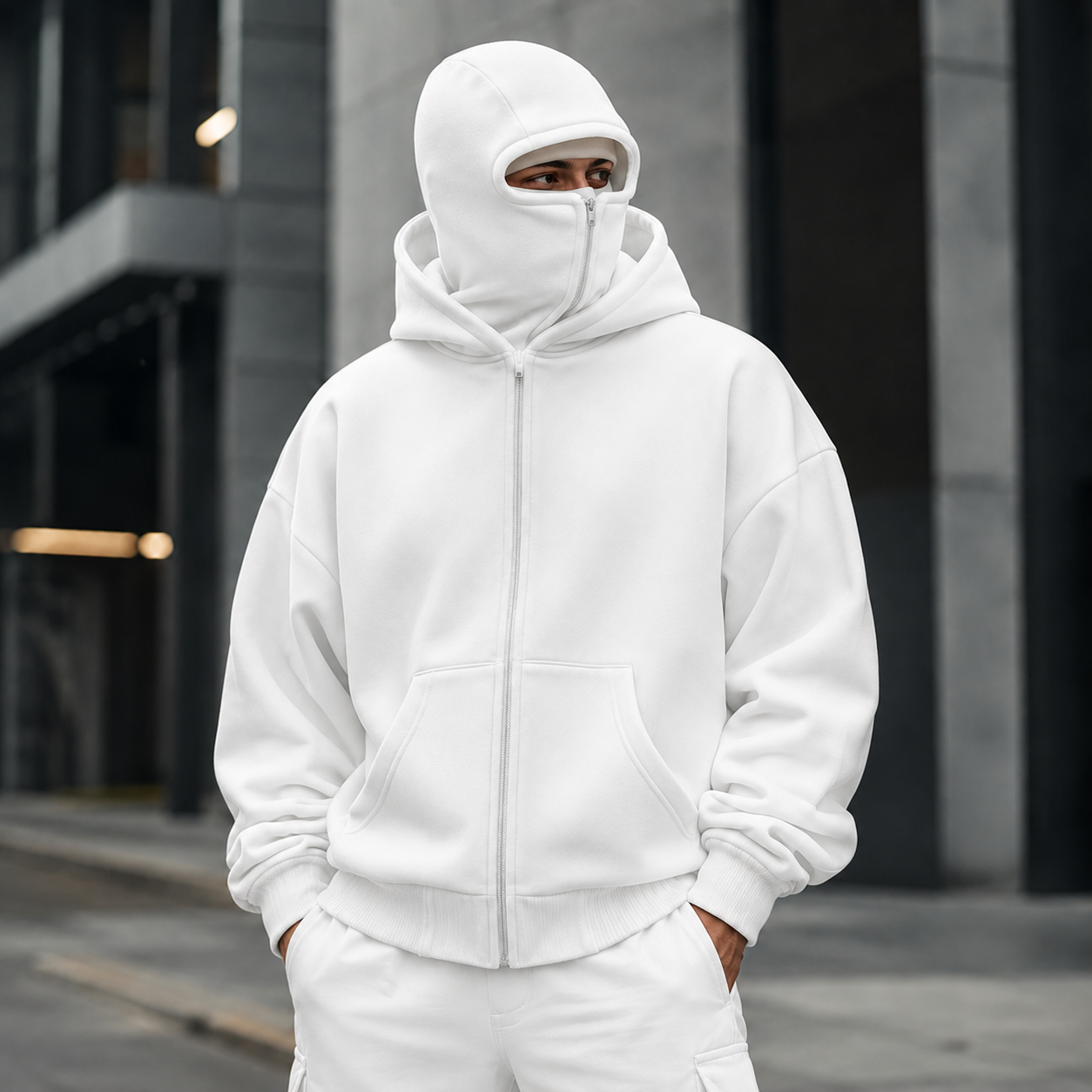 Hoodie Premium con Pasamontañas