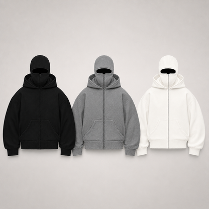 Hoodie Motero con Pasamontañas